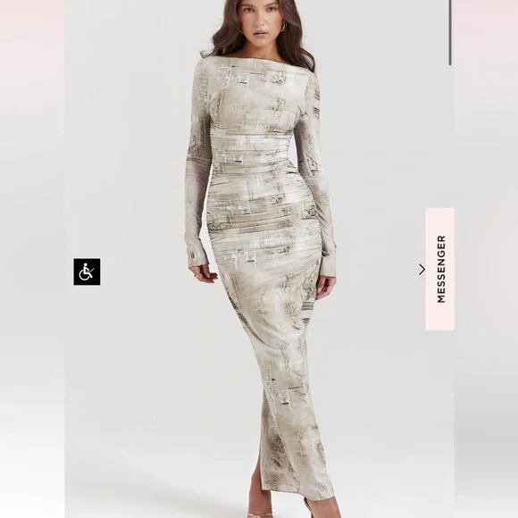 House of CB Lanetta Georgette Dress - Picture 5 of 8